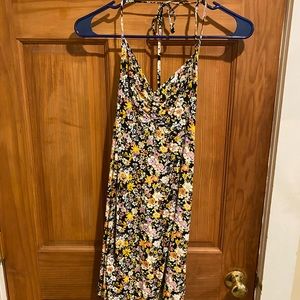 Floral Backless Dress